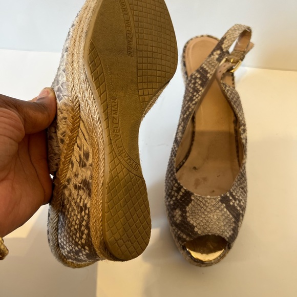Stuart weitzman size 9 leopard print espadrilles wedge… - Picture 3 of 6